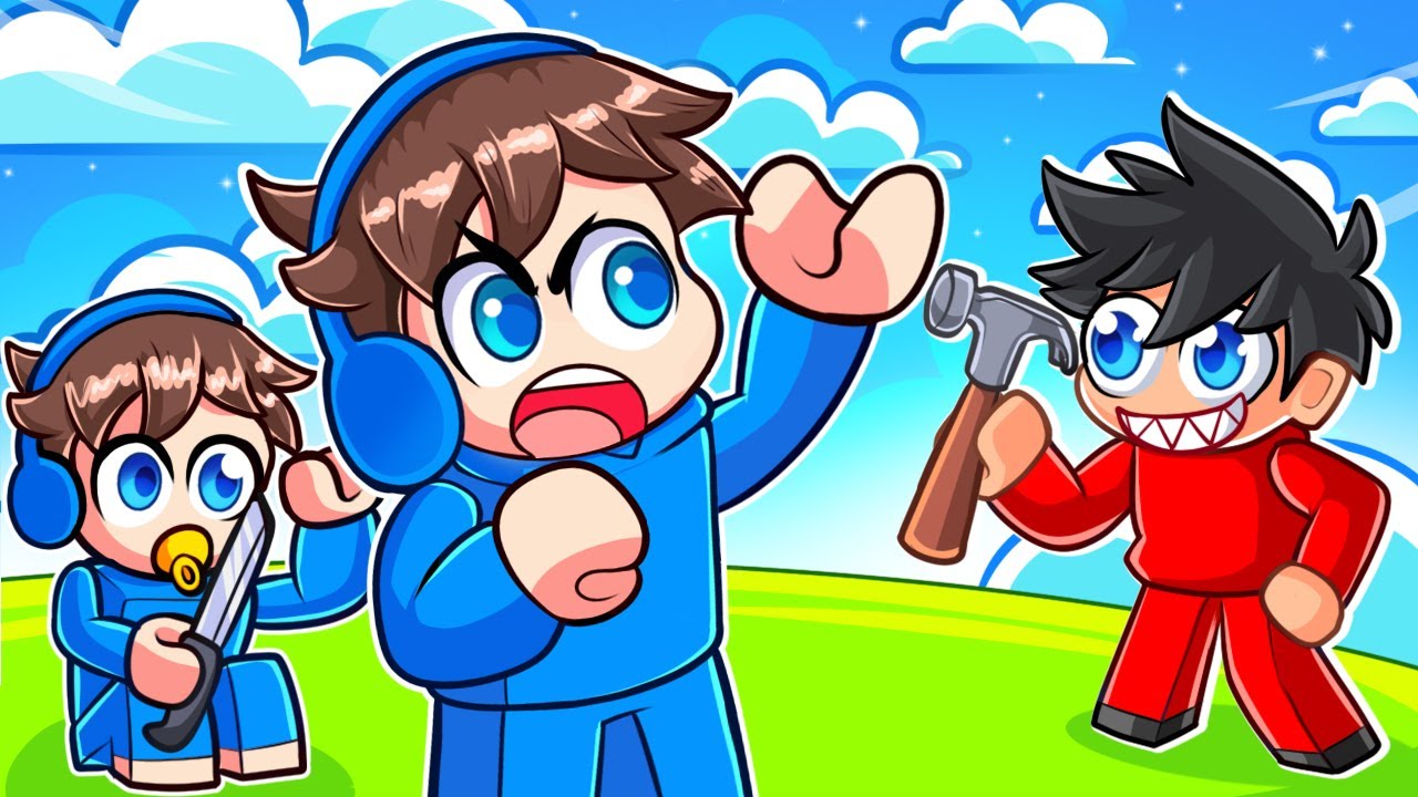 CHRÁNÍM MOJE DÍTĚ PŘED RVÁČEM v Roblox Rivals!