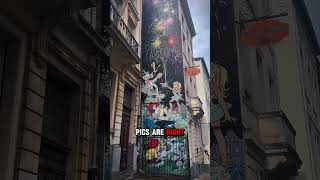Hidden Comic Walls of Brussels! 🎨🤯 #MustSee Hidden Comic Walls of Brussels! 🎨🤯 #MustSee