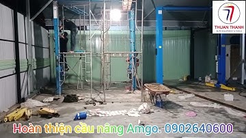 Chuyên lắp đặt và sửa chữa cầu nâng 2 trụ Amgo lift trong garage. 0902640600
