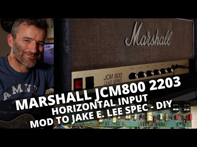 Marshall JCM800 2203 Horizontal Input. MOD TO Jake E. Lee SPEC