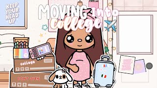 MOVING TO COLLEGE + PREGNANT TEEN 💓👶🏼🍼🏫 || *WITH VOICE* 🎙️ || Toca Boca Tiktok Roleplay 🩵🌈