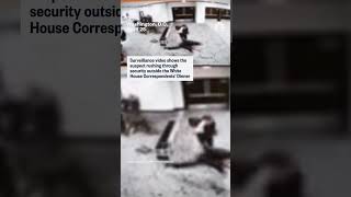 Surveillance video shows suspect rush through security