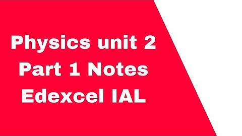 Electric Circuits Edexcel ial physics unit 2 part 1
