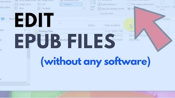 How to Edit ePub Files ( without any software )
