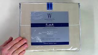 BEST QUALITY 500-Thread-Count PimaCott® Sheet Set Wamsutta REVIEW 500 Thread Count Geo Patterned Egyptian Cotton Sheets