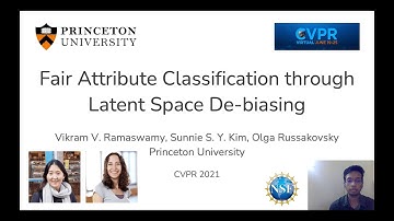 Fair Attribute Classification through Latent Space De-biasing (CVPR 2021) - 5min Talk