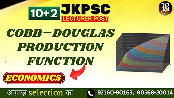 JKPSC Lecturer | Economics | Cobb-Douglas Production Function | Bansal Academy | 2025
