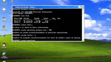 particiones por comandos en windows