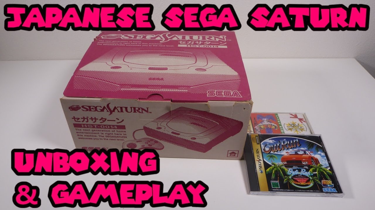 Japanese White Sega Saturn Unboxing & Christmas Nights + Outrun