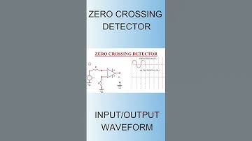 zero crossing detector, animation video,  input output waveform,#short, #electronicslab #education