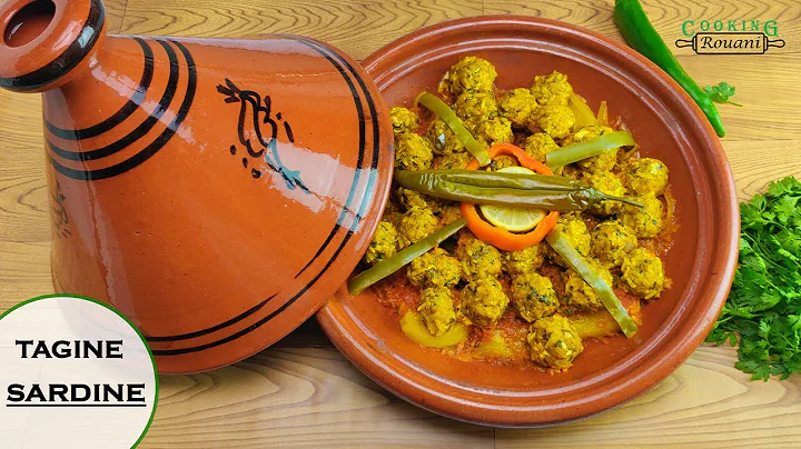 Easy Moroccan Tagine with  sardine fish  balls recipe /طاجين مغربي مع كرات السردين اللذيذة
