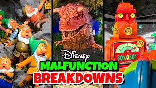 Top 10 Disney Fails, Ride Breakdowns \& Malfunctions Pt 7 - Walt Disney World \& Disneyland