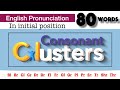 80 Consonant Clusters in English Pronunciation