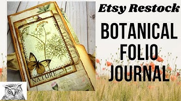 File Folder Folio Journal Share: Natures Remedy kit