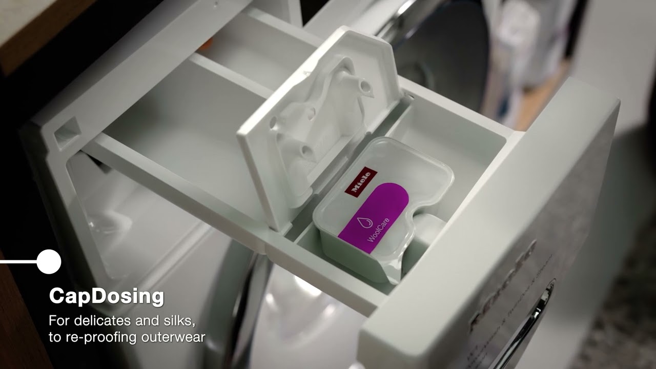 Miele WCA020 WCS Freestanding Washing Machine, 7kg Load with 1400rpm Spin - Lotus white - B Rated