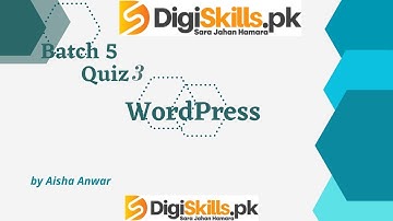 WordPress quiz 3 batch 05 | dstp 2.0 batch 05 WordPress quiz 3 2023