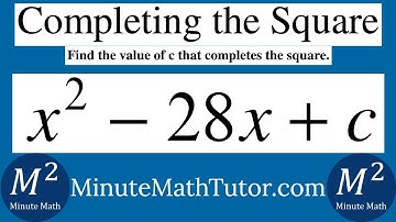 x^2-28x+c | Find the value of c that completes the square.