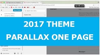 twenty seventeen theme: one page parallax scroll tutorial