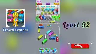 Crowd Express Level 92 Walkthrough 🚶‍♂️🧠 | Step-by-Step Guide | SolutionGuruji