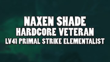 GRIM DAWN - Lv41 Ranged Primal Strike Elementalist vs Naxen Shade - Hardcore Veteran