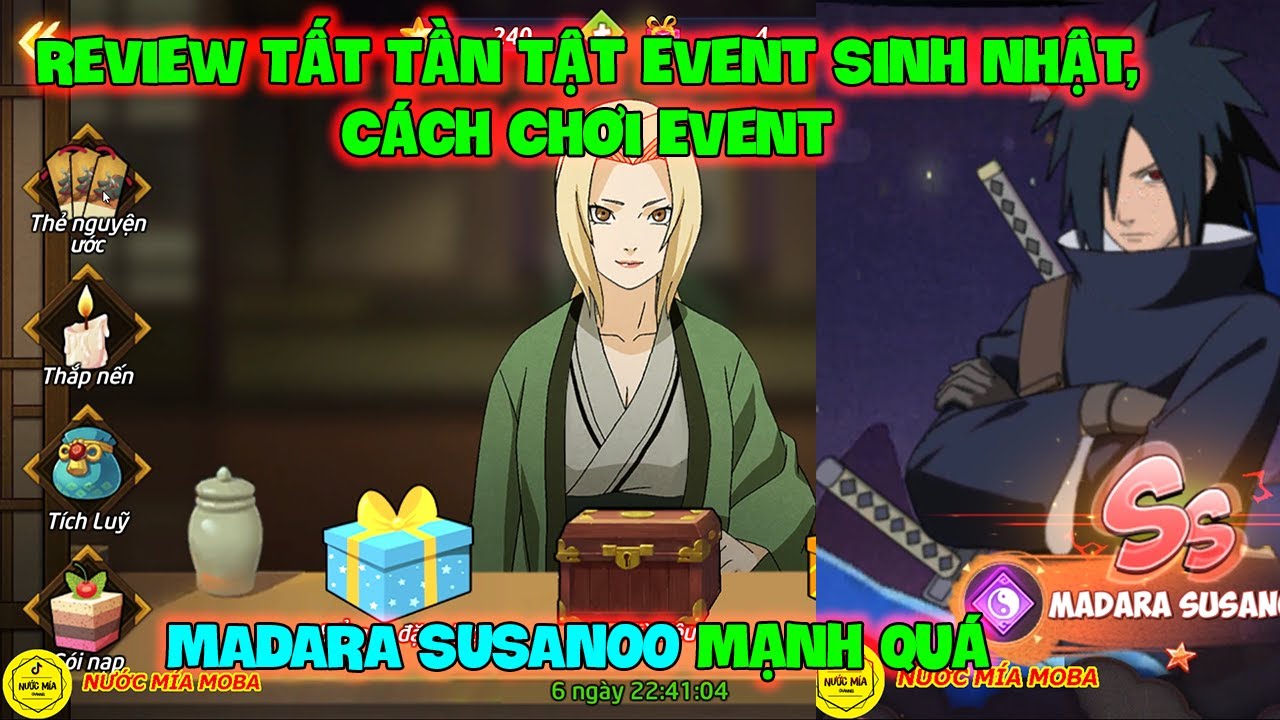 Huyền Thoại Nhẫn Giả – Review Tất Tần Tật Event Sinh Nhật, Cách Chơi Event, MADARA SUSANOO Mạnh Quá