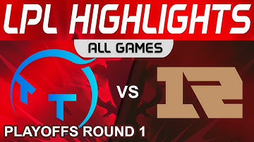 TT vs RNG Highlights ALL GAMES LPL Spring Playoffs 2023 ThunderTalk Gaming vs Royal Never Give Up