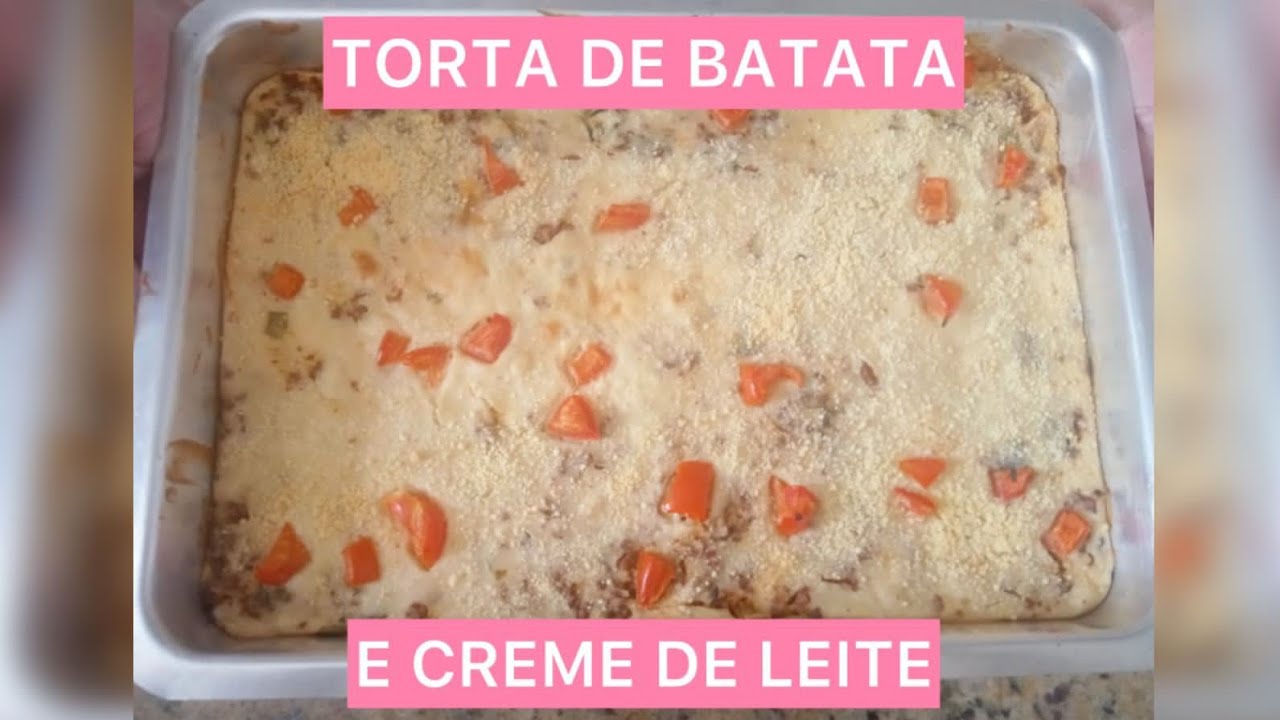 Torta de batata e creme de leite (uma delícia)