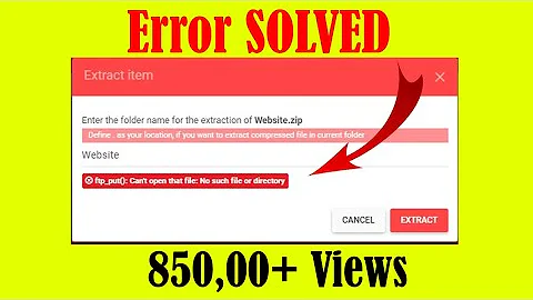 How to Solve Unzip Error in 000webhost | Tutorial4You | Latest