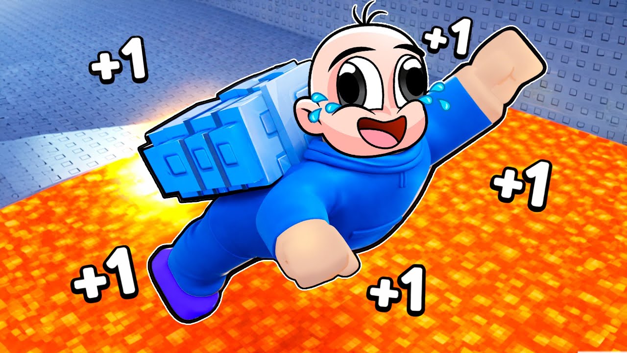 ESCAPA en JETPACK con +1 de VELOCIDAD en ROBLOX! 🚀😱 BEBE NOOB