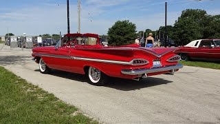 1959 Chevrolet Chevy Impala Convertible in Roman Red & Engine Start My Car Story with Lou Costabile