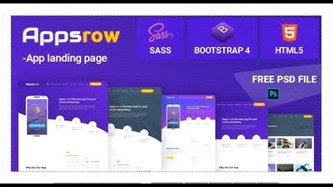 Appsrow App Landing HTML Template | Themeforest Templates