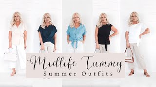 5 Ways to Style the Midlife Tummy for Spring Outfits Summer Outfits