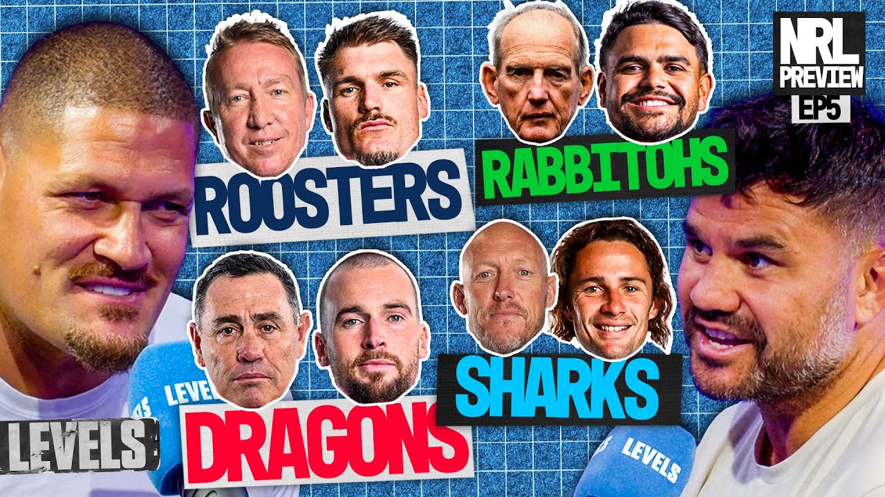 NRL 2025 Preview - Sydney Roosters, South Sydney Rabbitohs, Cronulla Sharks & St George Ill. Dragons