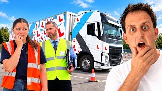 TAKING HER HGV C+E TEST AT 18!.. RIDE ALONG!