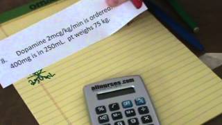 Advanced Nursing Math Problems 7 and 8
