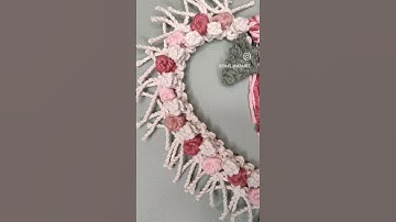 Makramee Herz Wandbehang /Macrame Heart Wallhanging