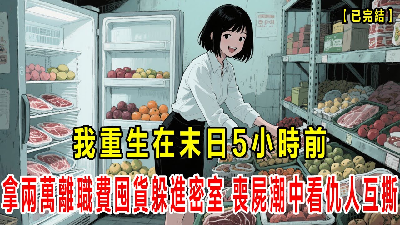 【已完结】我重生在丧尸末日5小时前，我正被人事劝退，我舍弃了n+1赔偿，拿这两万离职费囤货躲进密室，丧尸潮中看仇人互撕#小说 #懸疑故事 #末世 #動漫#恐怖 #重生 #悬疑