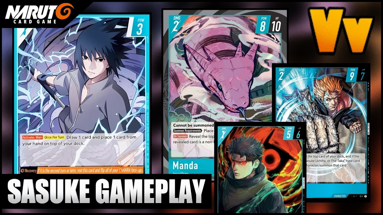 NARUTO CARD GAME SERIES 1 SASUKE デッキ Naruto Card Game: Sasuke Sample Deck Gameplay (and a Quick Naruto