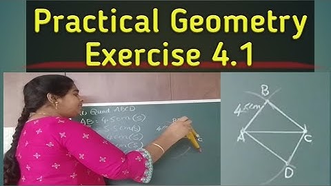 Practical Geometry, Chapter 4, Exercise 4.1 Problems Class8 ll How to construct quadrilateral.