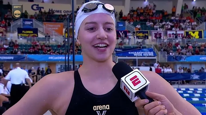NCAA WOMENS SWIMMING : KATE DOUGLASS (VIRGINIA) BR...