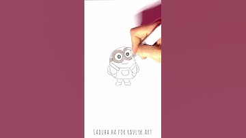 💛 Effortless Minion Drawing with RavlykArt 💥 Tutorial for All Ages 🍌#shorts #drawing #RavlykArt