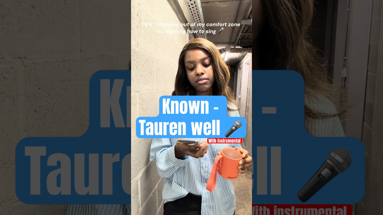Known - Tauren Wells | Learning how to sing 🎤 