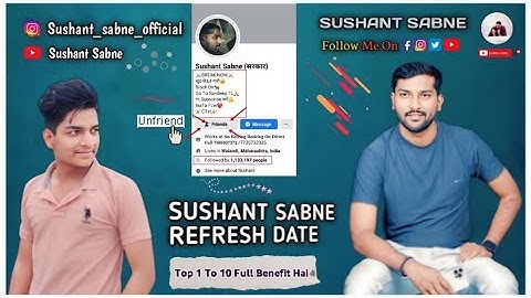 Sushant Sabne refresh date fix