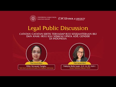 Legal Public Discussion Seri 4 Pusat Kajian Law, Gender, and Society