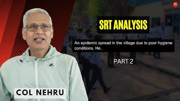 Analyzing SRT Responses of a Student at NFA | SSB Psych Tests | Col M M Nehru | Part 2