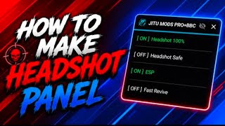 🤯 How To Make Headshot Panel For Ff Andlua Bala Mods Making Fully Tutorial Part 1