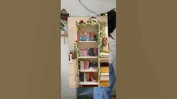 Setting up my *HOSTEL ROOM*✨🌷 Bookshelf Makeover 📚#college #hostel #collegelife  #minivlog #study