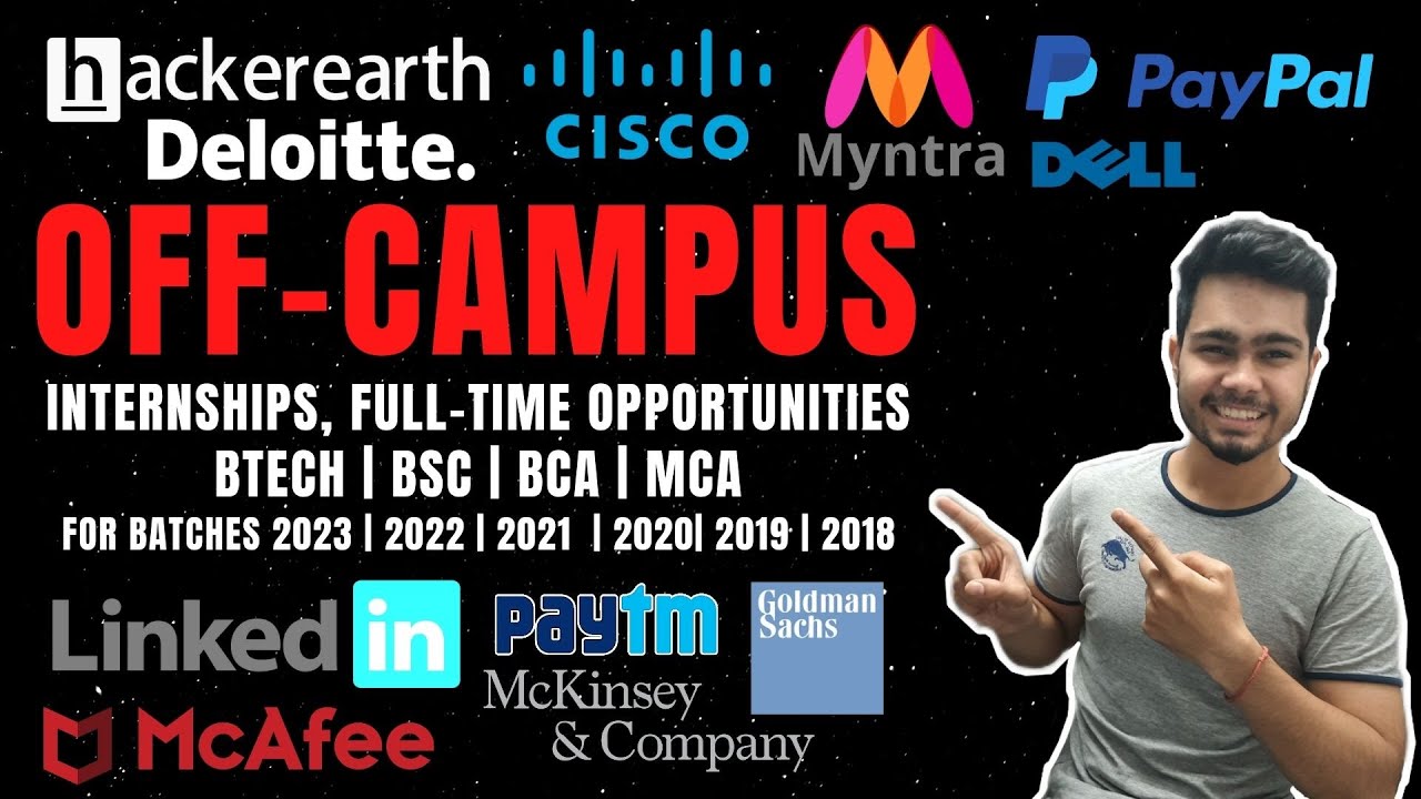 Off Campus Opportunities Batch of 2021 2022 2023 Internships