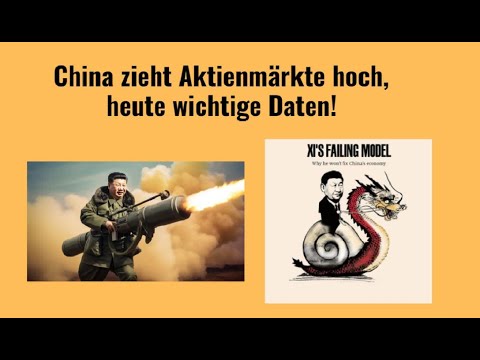 China zieht Aktienmärkte hoch, heute wichtige Daten! Videoausblick