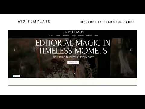 Wix website template photography, a Wix Template by Climbwithelevator (Thumbnail 2 of 9)